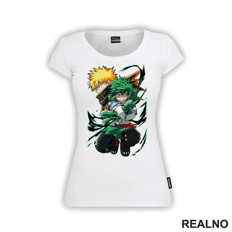 Deku And Bakugo - Green - My Hero Academia