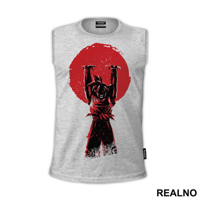 Hands Up Red Moon - Goku - Dragon Ball