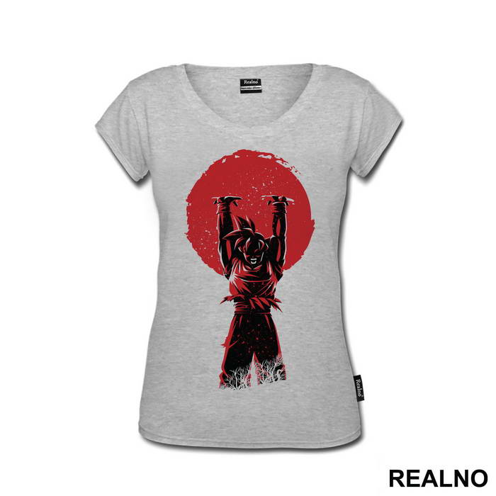 Hands Up Red Moon - Goku - Dragon Ball