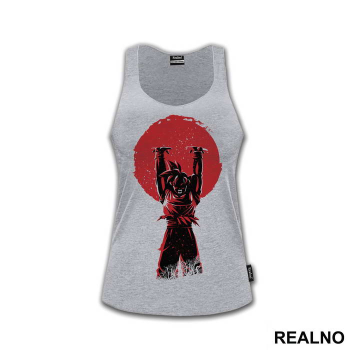 Hands Up Red Moon - Goku - Dragon Ball