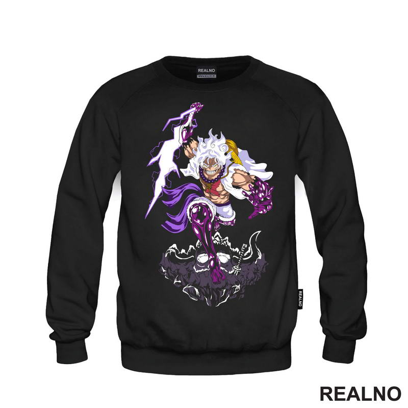 Luffy Gear Fifth - Purple Thunder And Skull - One Piece