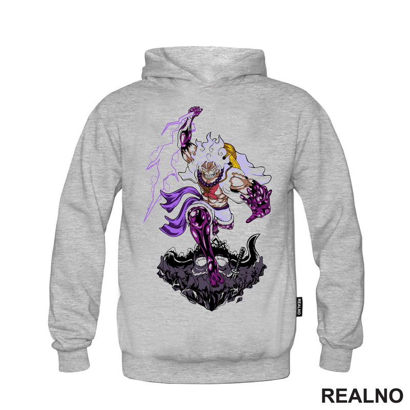 Luffy Gear Fifth - Purple Thunder And Skull - One Piece