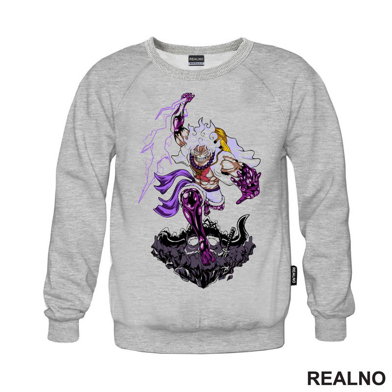 Luffy Gear Fifth - Purple Thunder And Skull - One Piece