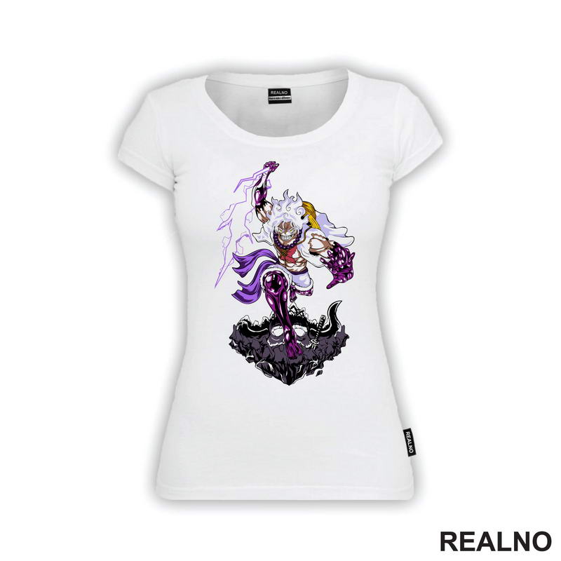 Luffy Gear Fifth - Purple Thunder And Skull - One Piece