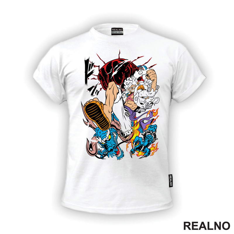 Luffy Gear Fifth Kick - Azure Dragon - One Piece