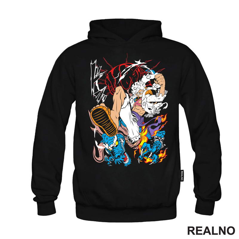 Luffy Gear Fifth Kick - Azure Dragon - One Piece
