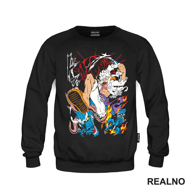 Luffy Gear Fifth Kick - Azure Dragon - One Piece