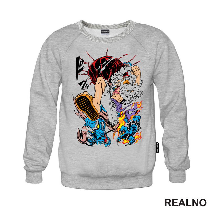 Luffy Gear Fifth Kick - Azure Dragon - One Piece