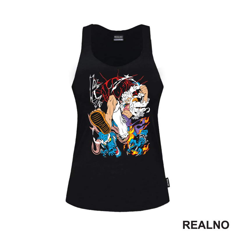 Luffy Gear Fifth Kick - Azure Dragon - One Piece