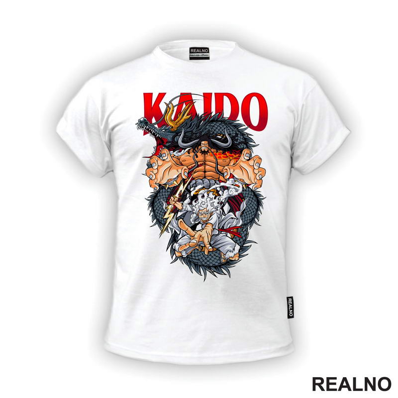 Kaido And Luffy - Black Dragon - One Piece
