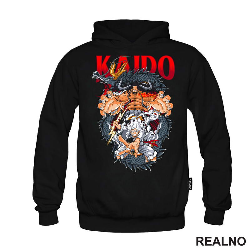 Kaido And Luffy - Black Dragon - One Piece