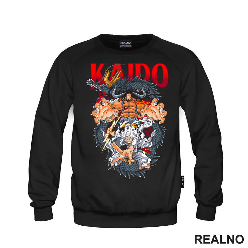Kaido And Luffy - Black Dragon - One Piece