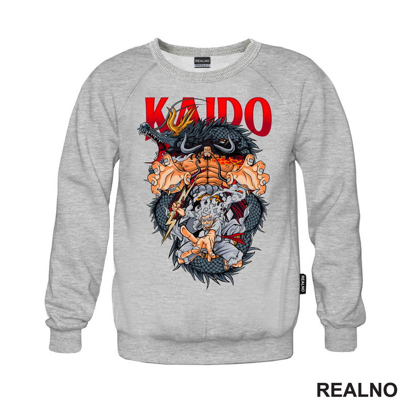 Kaido And Luffy - Black Dragon - One Piece