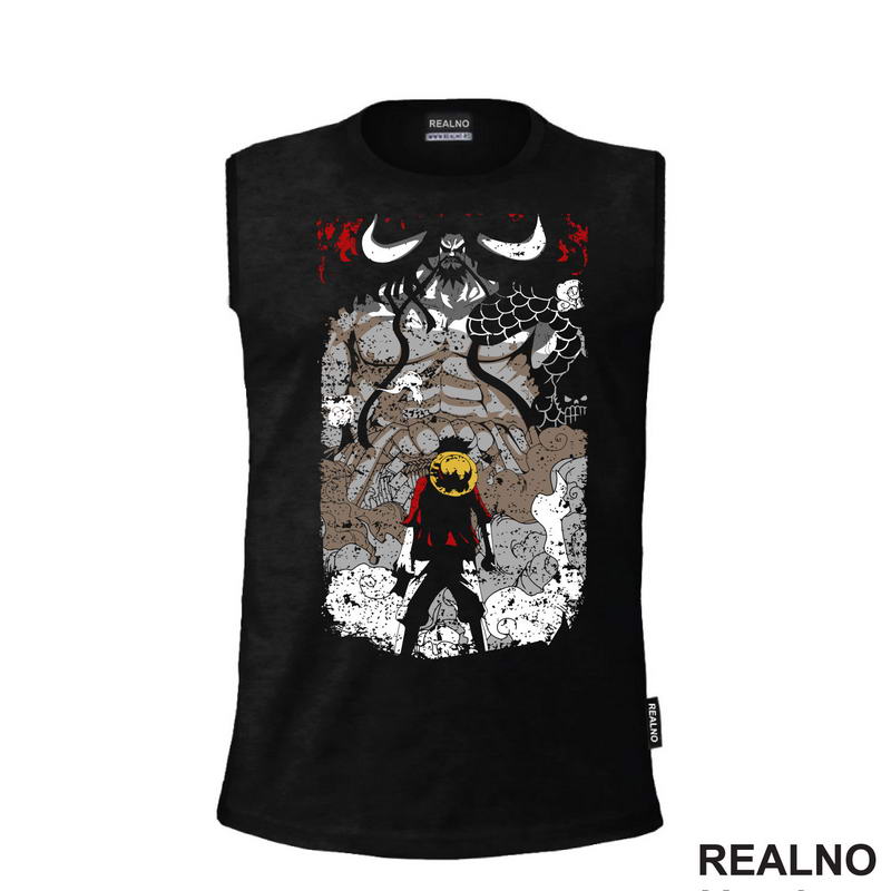 Luffy In Front Of Kaido - One Piece