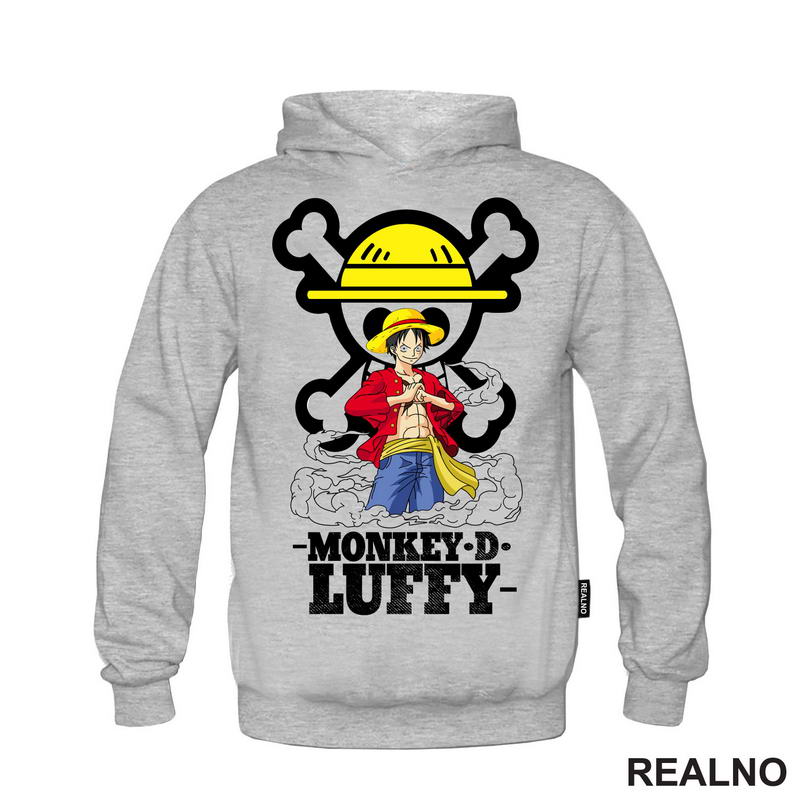 Monkey D. Luffy In Front Of The Skull - One Piece