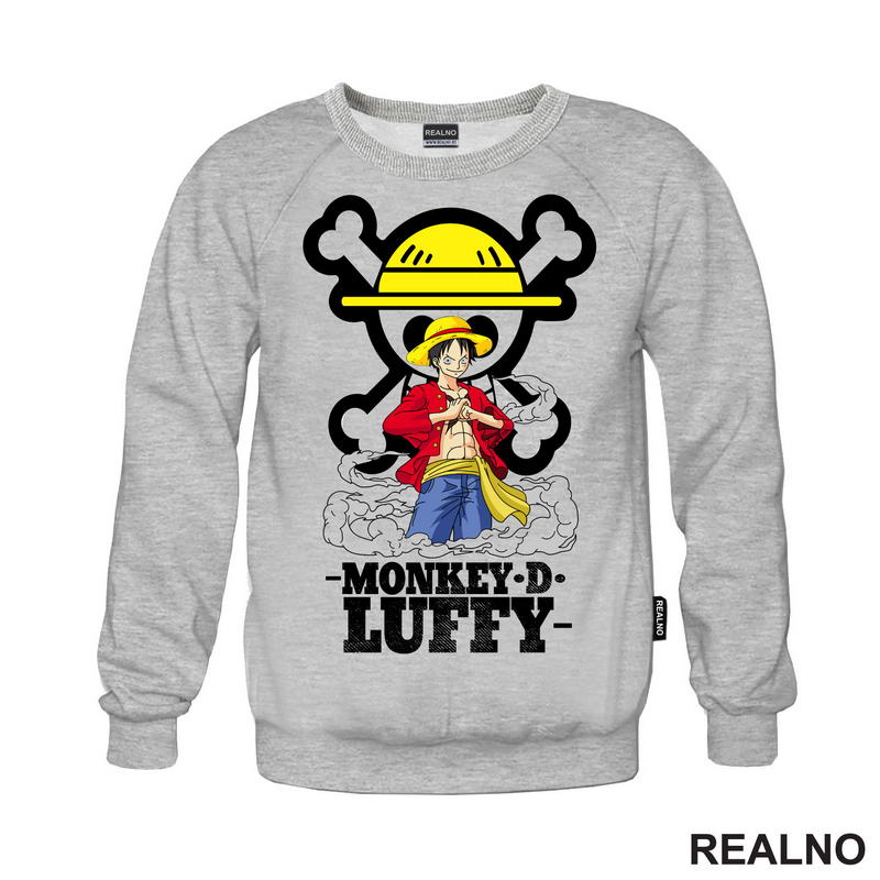 Monkey D. Luffy In Front Of The Skull - One Piece
