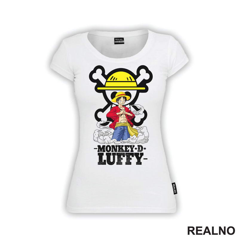Monkey D. Luffy In Front Of The Skull - One Piece