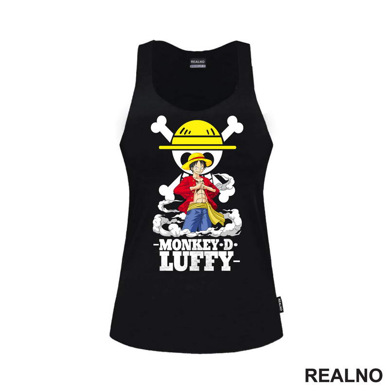 Monkey D. Luffy In Front Of The Skull - One Piece