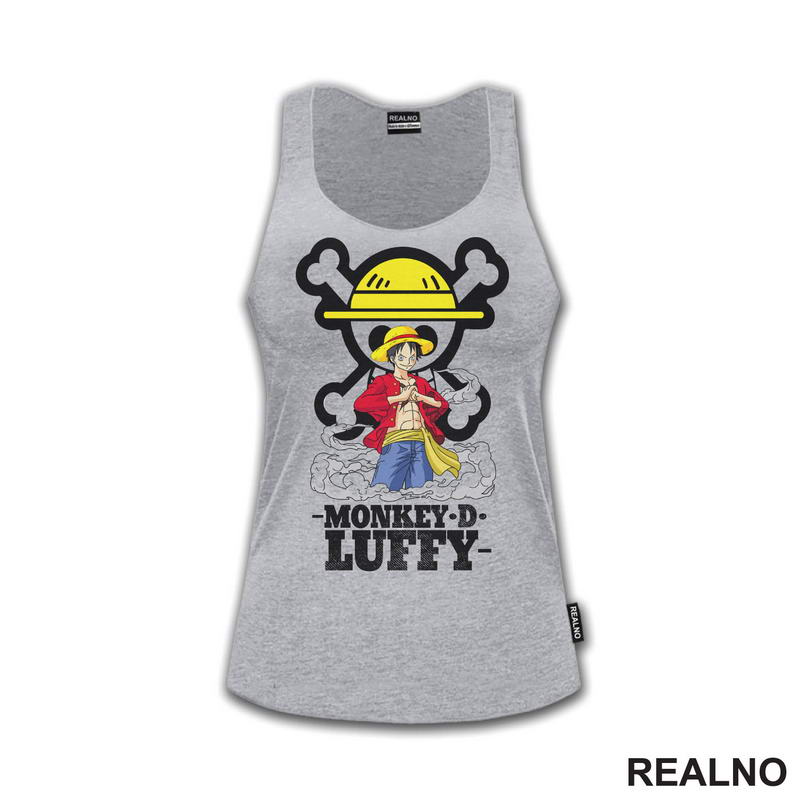 Monkey D. Luffy In Front Of The Skull - One Piece