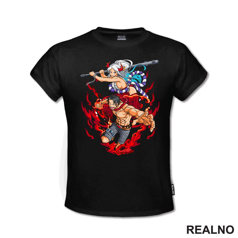 Yamato And Fire Fist Ace - One Piece