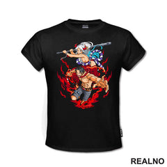 Yamato And Fire Fist Ace - One Piece