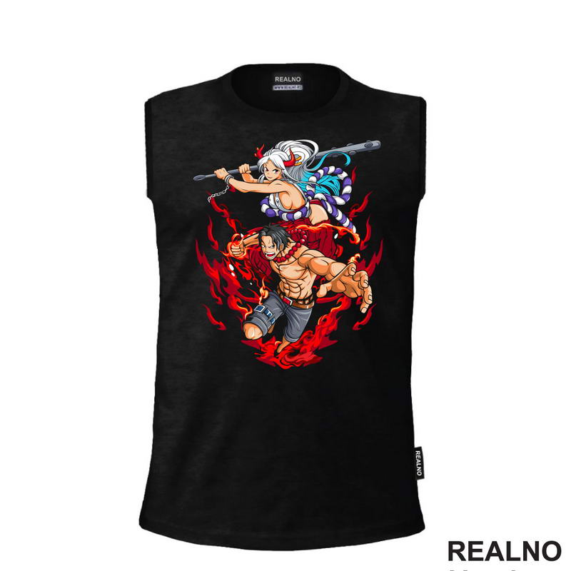 Yamato And Fire Fist Ace - One Piece