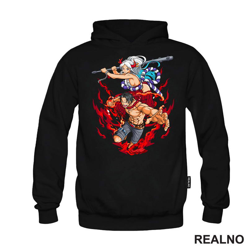 Yamato And Fire Fist Ace - One Piece