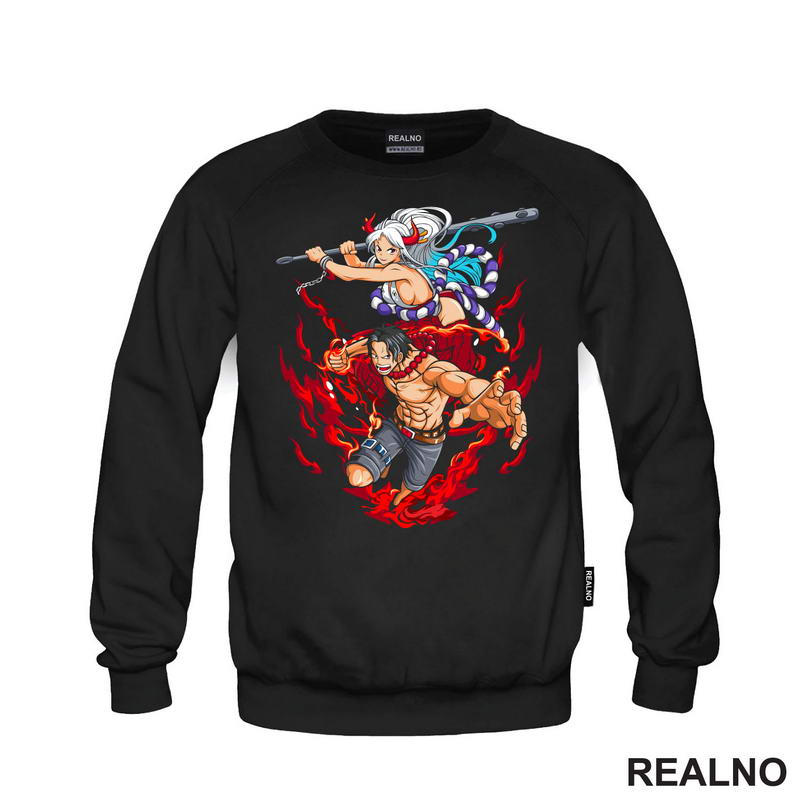Yamato And Fire Fist Ace - One Piece