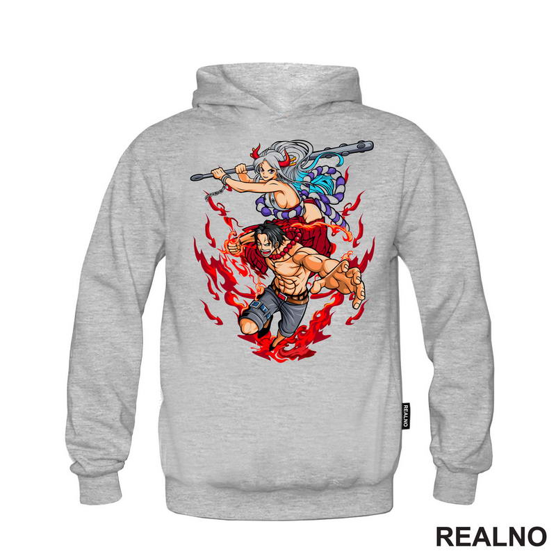 Yamato And Fire Fist Ace - One Piece