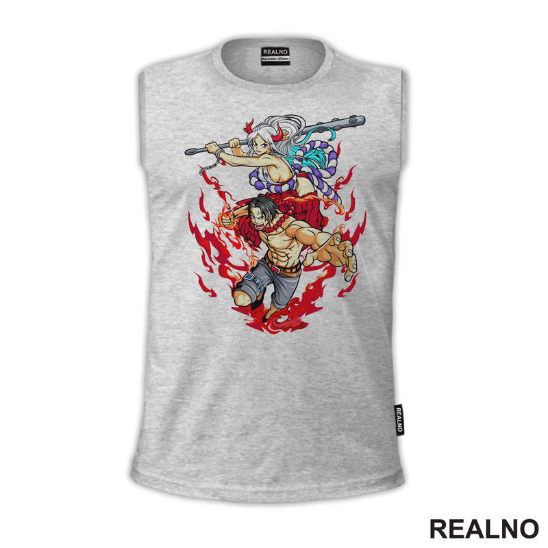 Yamato And Fire Fist Ace - One Piece