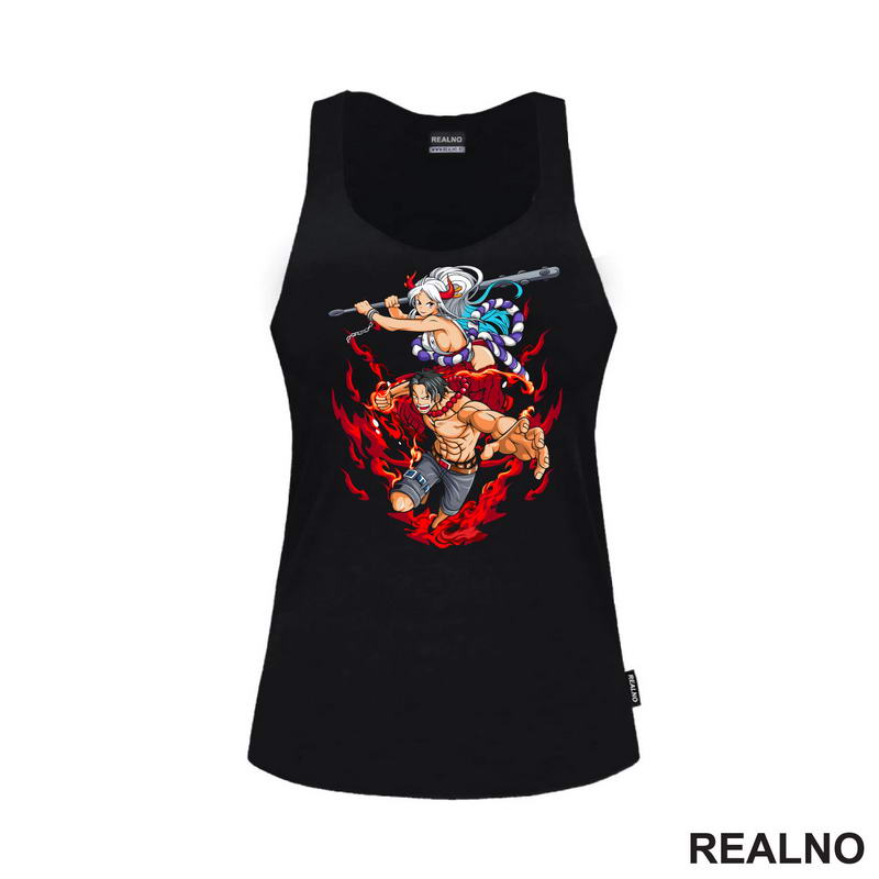 Yamato And Fire Fist Ace - One Piece