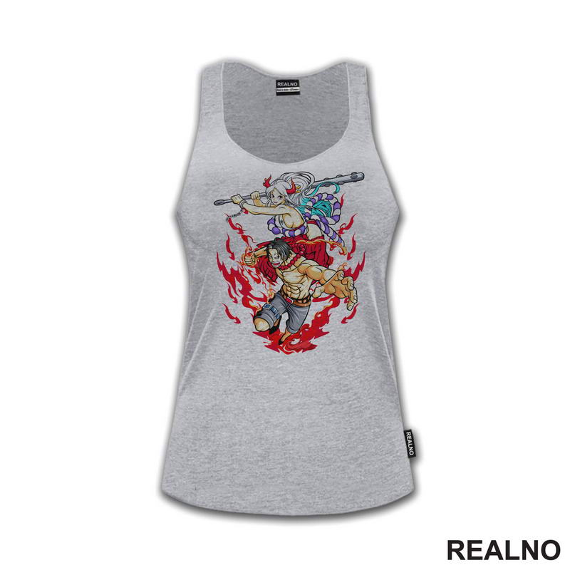 Yamato And Fire Fist Ace - One Piece