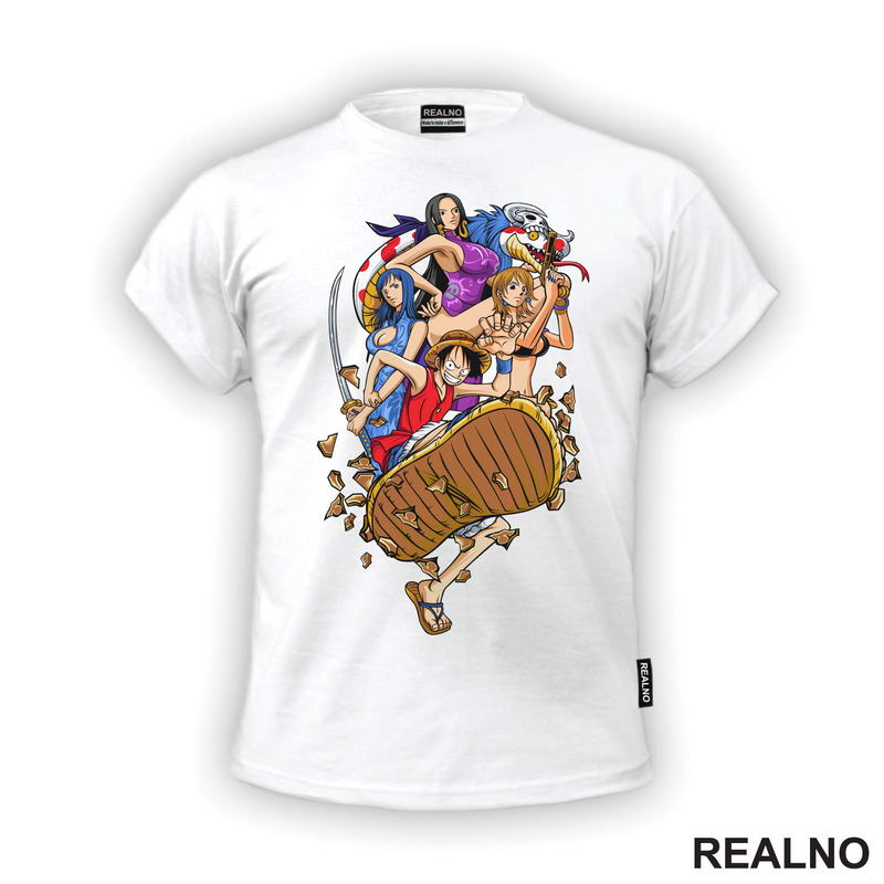 Luffy, Nico, Boa And Nami - One Piece