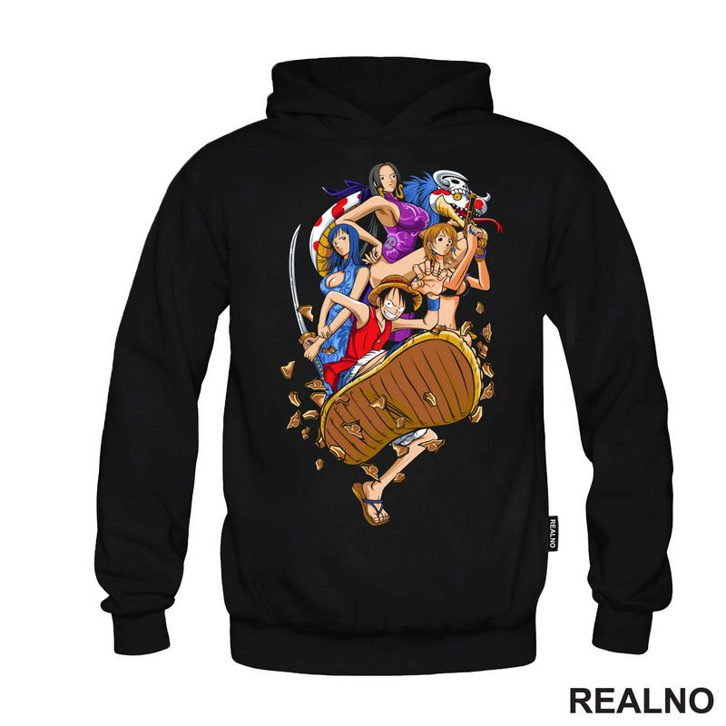 Luffy, Nico, Boa And Nami - One Piece