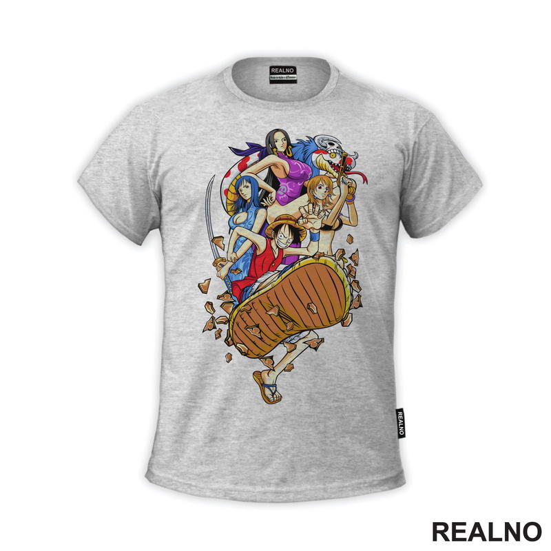 Luffy, Nico, Boa And Nami - One Piece