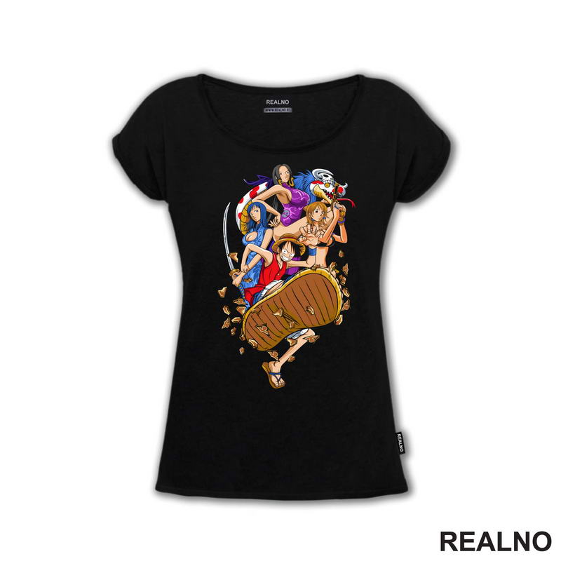 Luffy, Nico, Boa And Nami - One Piece
