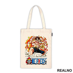 Ace Fire And Logo - One Piece