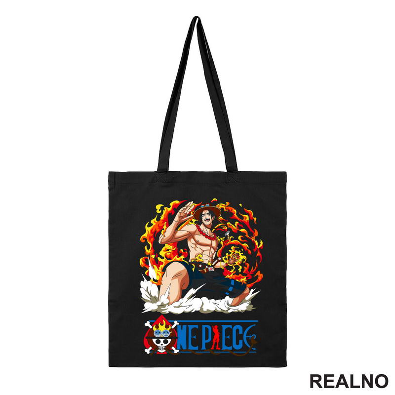 Ace Fire And Logo - One Piece