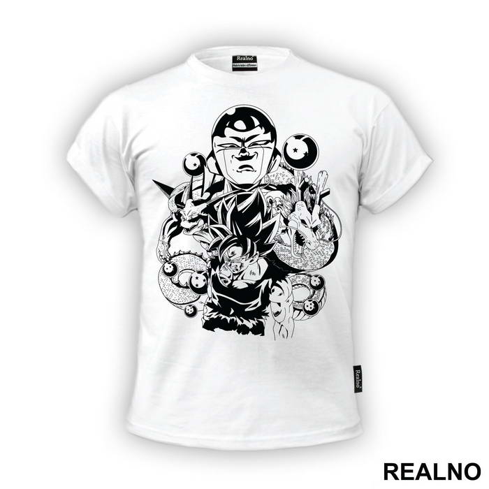 Frieza Standing Above - Goku - Dragon Ball