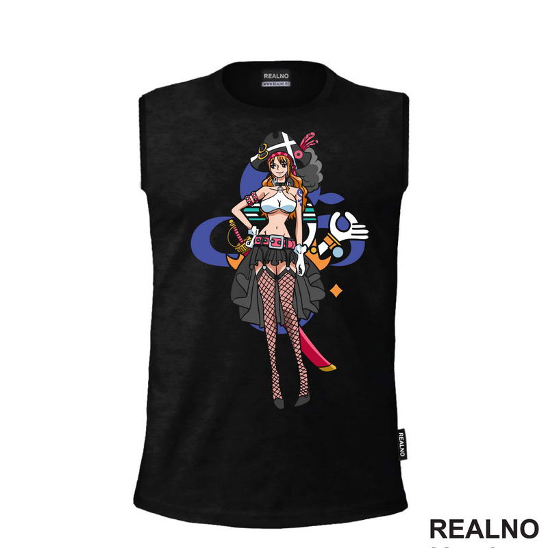 Nami And Skull - One Piece
