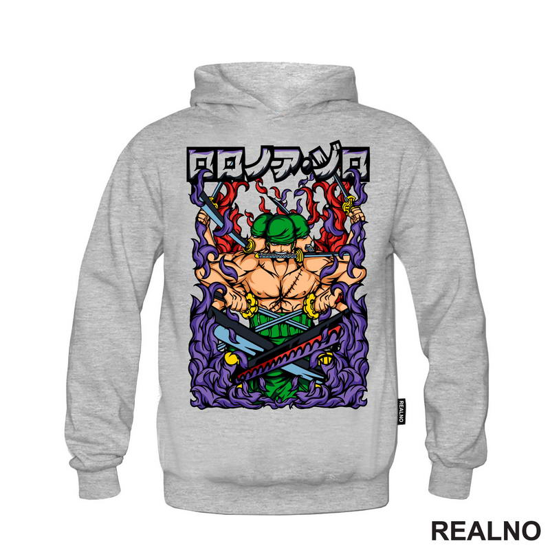 Purple Fire - Roronoa Zoro - One Piece