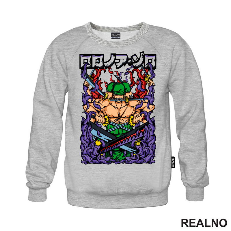 Purple Fire - Roronoa Zoro - One Piece