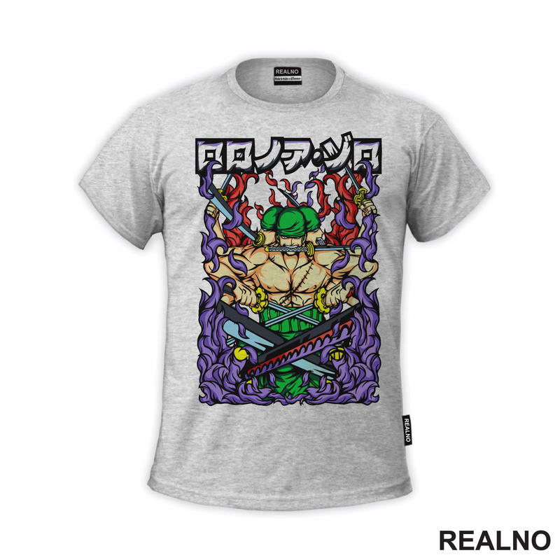 Purple Fire - Roronoa Zoro - One Piece