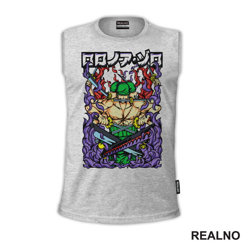 Purple Fire - Roronoa Zoro - One Piece