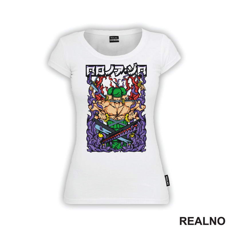 Purple Fire - Roronoa Zoro - One Piece