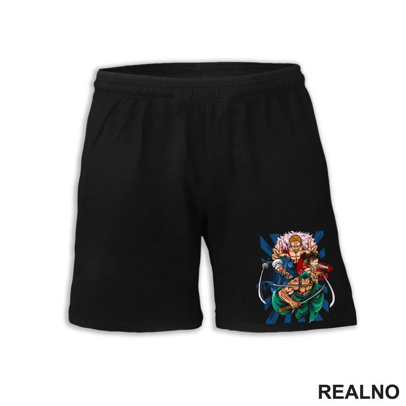 Doflamingo, Trafalgar D. Water Law, Luffy And Zoro - One Piece