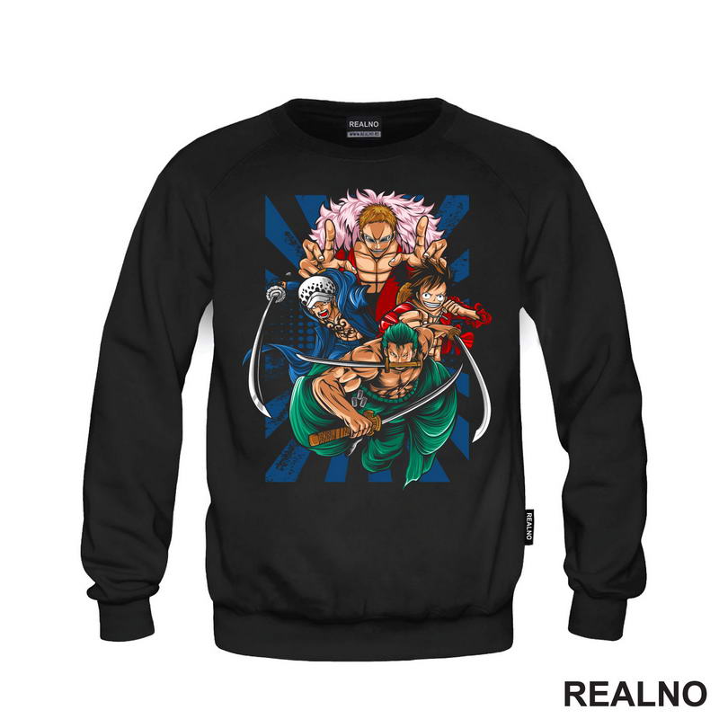 Doflamingo, Trafalgar D. Water Law, Luffy And Zoro - One Piece