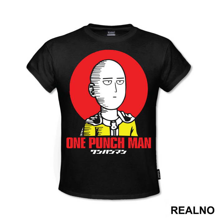 Saitama Red Moon OK - One Punch Man - Majica