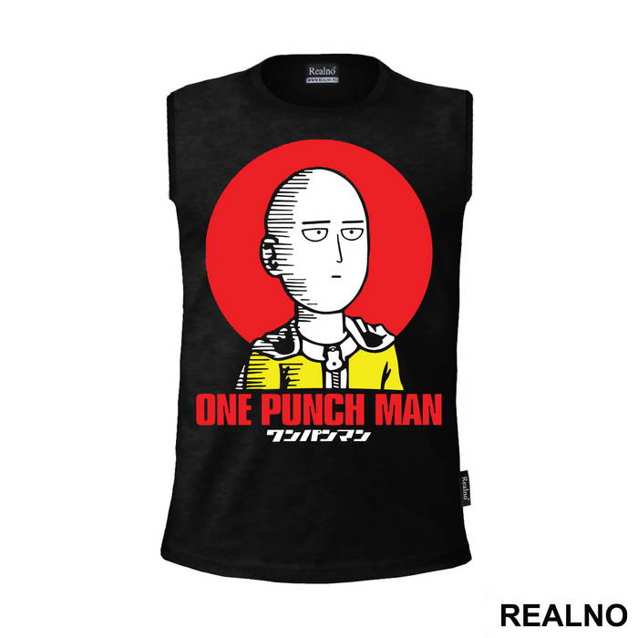 Saitama Red Moon OK - One Punch Man - Majica