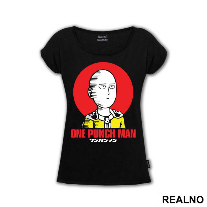 Saitama Red Moon OK - One Punch Man - Majica
